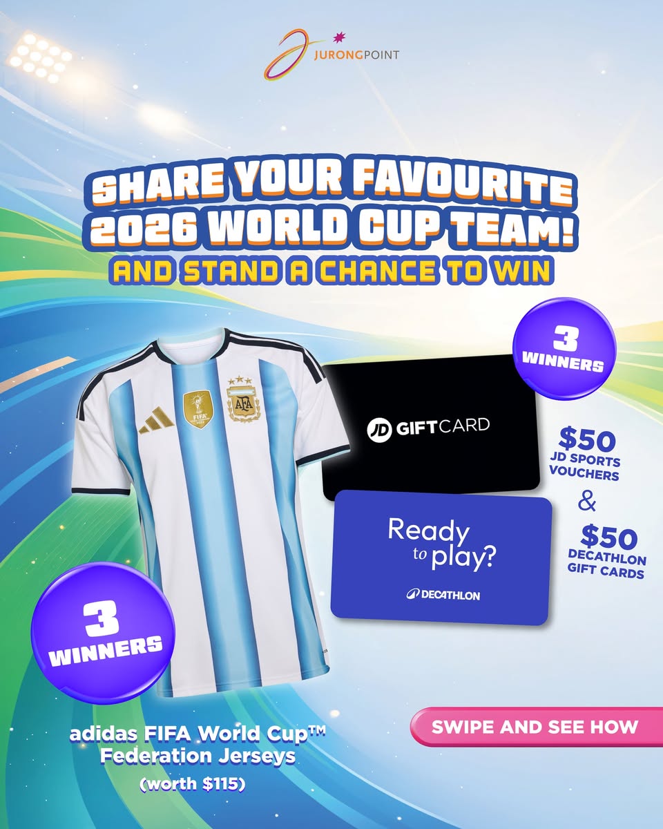 Win adidas FIFA World Cup Federation Jerseys and vouchers at Jurong Point