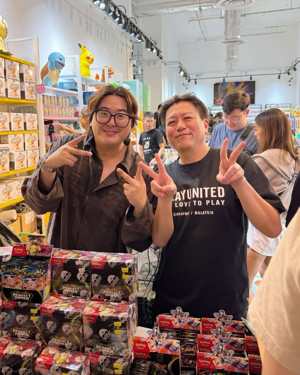 Play United Pokemon TCG blind bags and Darker Than Black series merchandise at Jurong Point