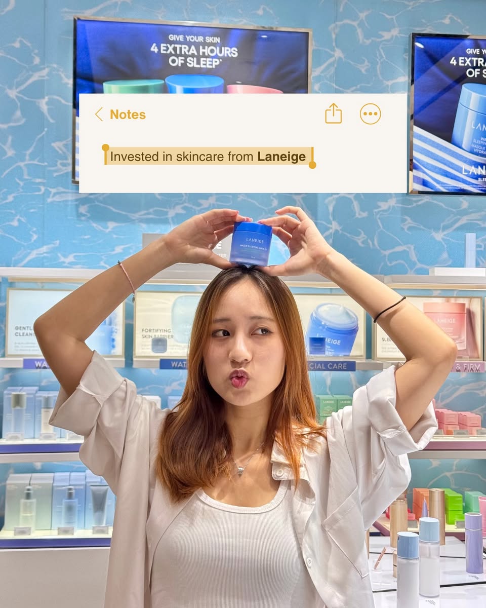 Skincare products beautifully arranged in a beauty store.