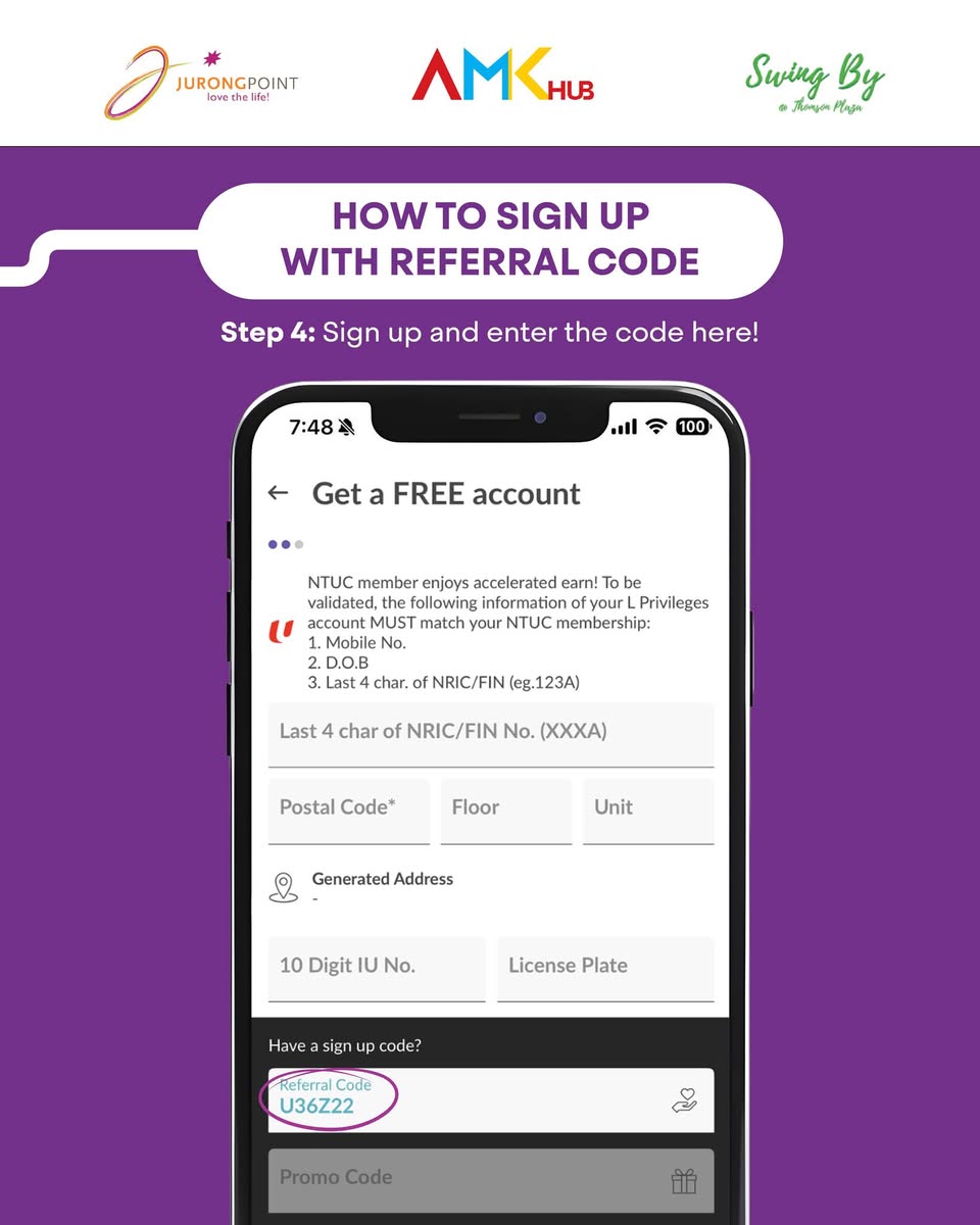 L Privileges App referral rewards promotion