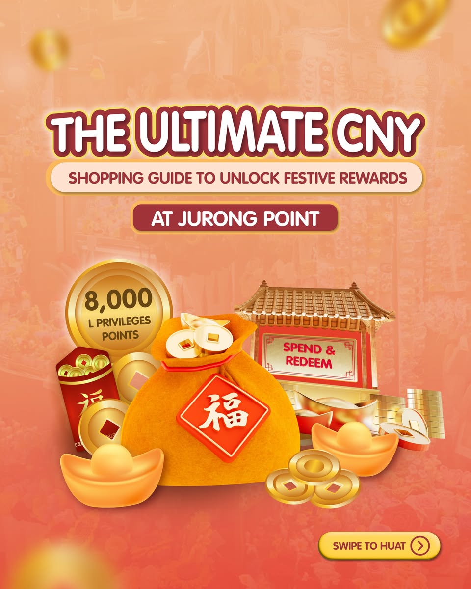 Interior view of Jurong Point during the Chinese New Year season