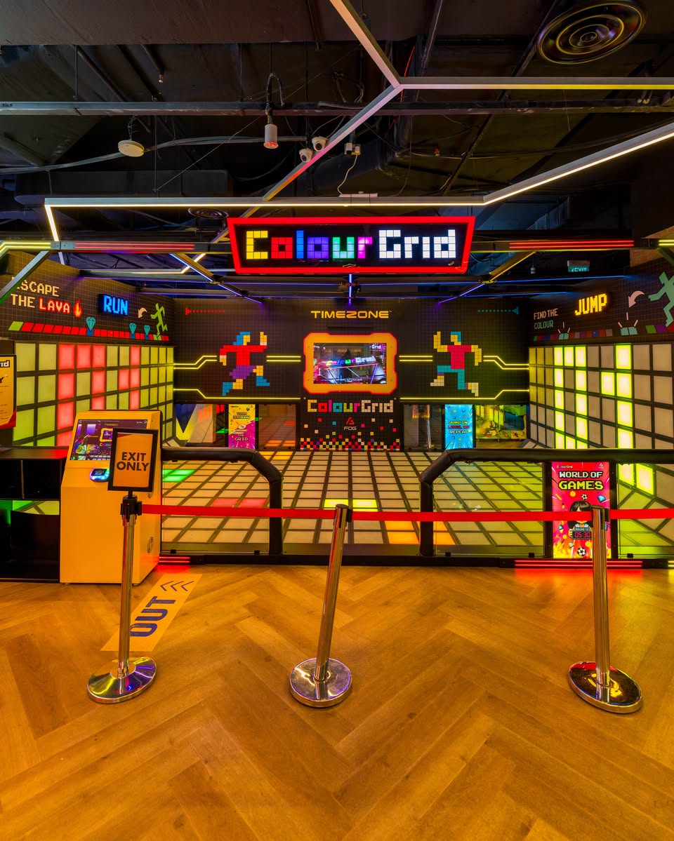 ColourGrid Escape the Lava and Jump interactive zones at Timezone Jurong Point
