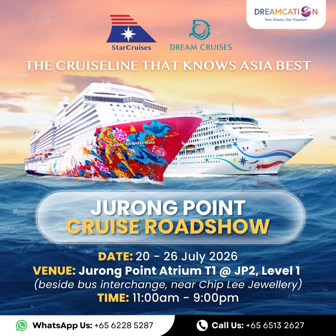 Jurong Point Cruise Roadshow featuring StarCruises and Dream Cruises