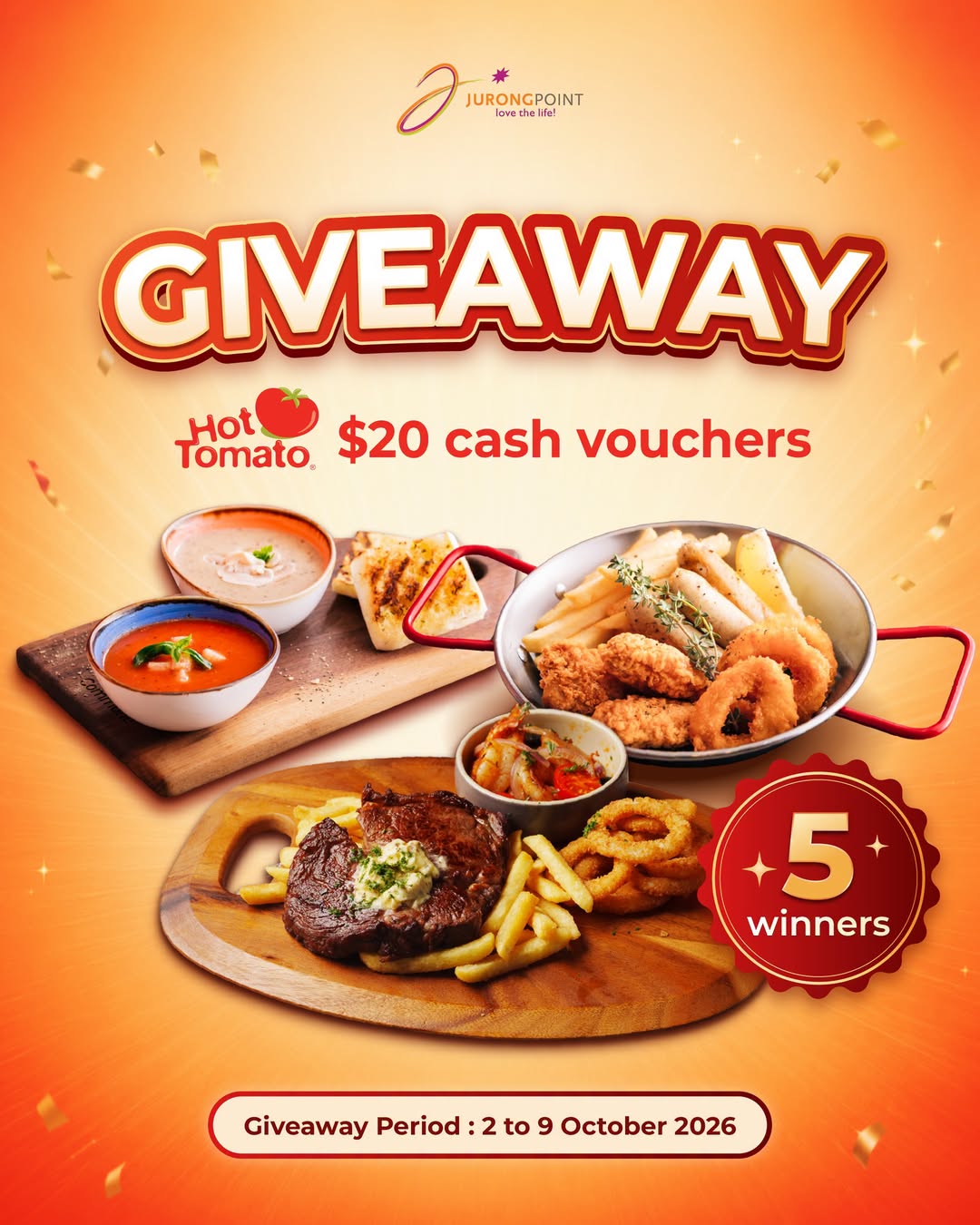 Hot Tomato giveaway at Jurong Point