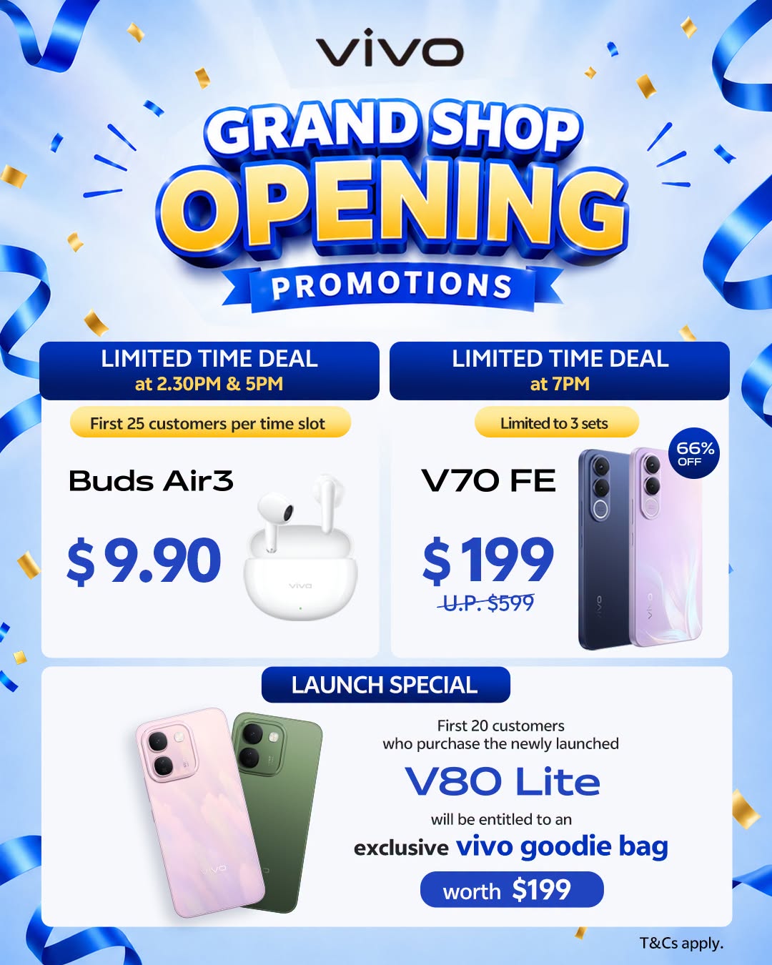 vivo grand opening promotions at Jurong Point