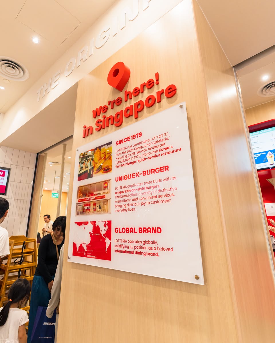 Lotteria informational display board