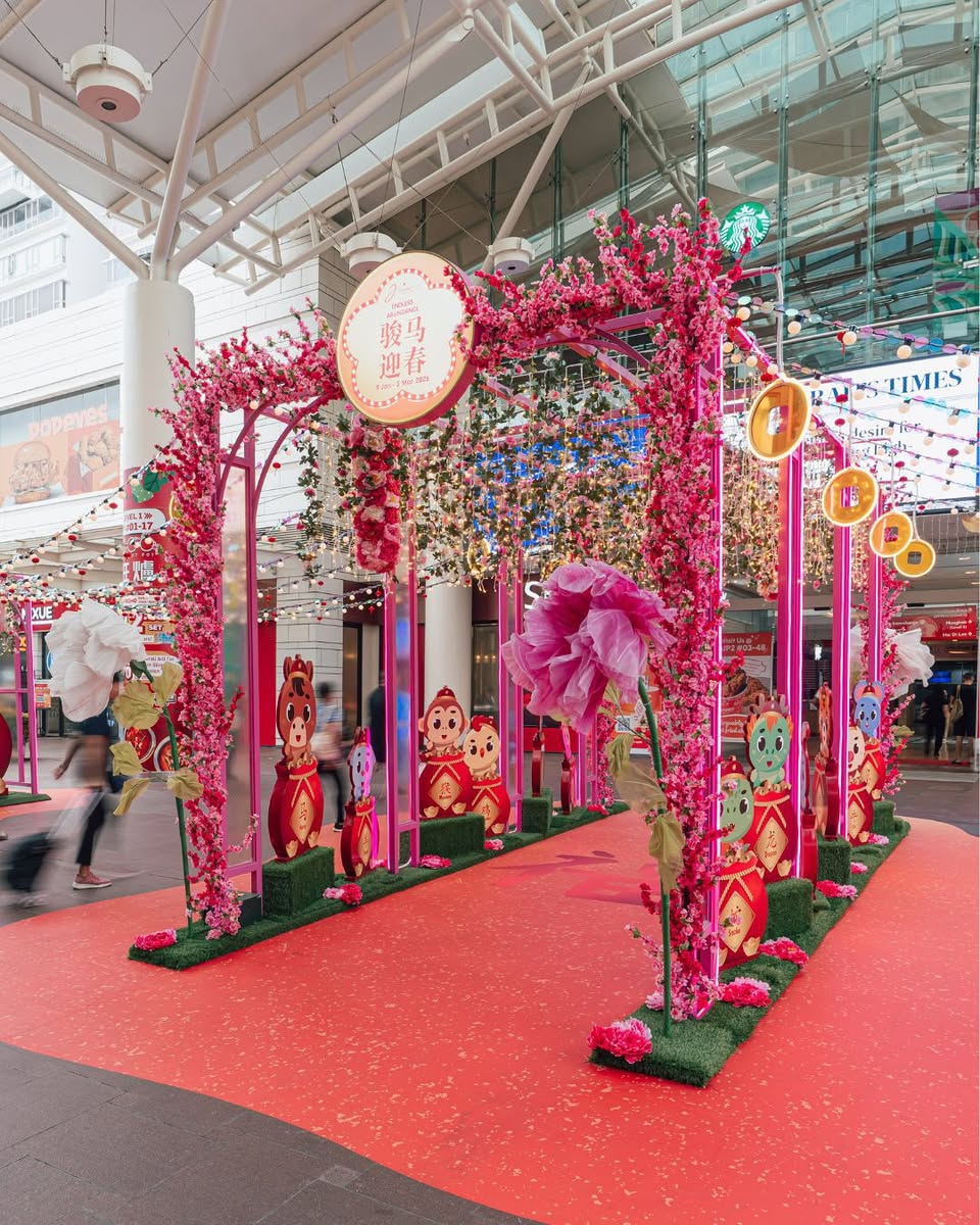 Intricate floral arrangements for the Lunar New Year