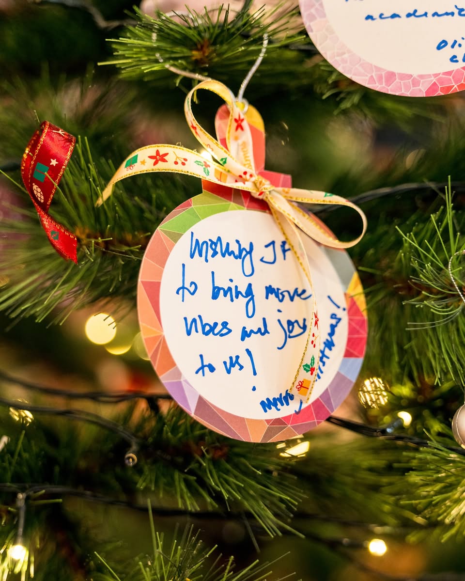 Close-up of enchanting holiday decor elements at Jurong Point