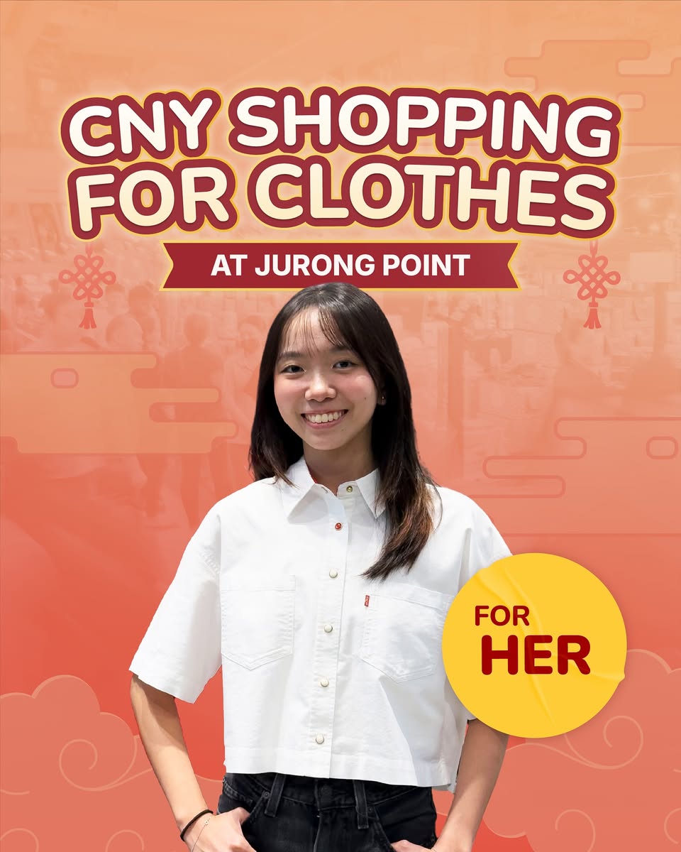 Jurong Point shopping mall interior during CNY