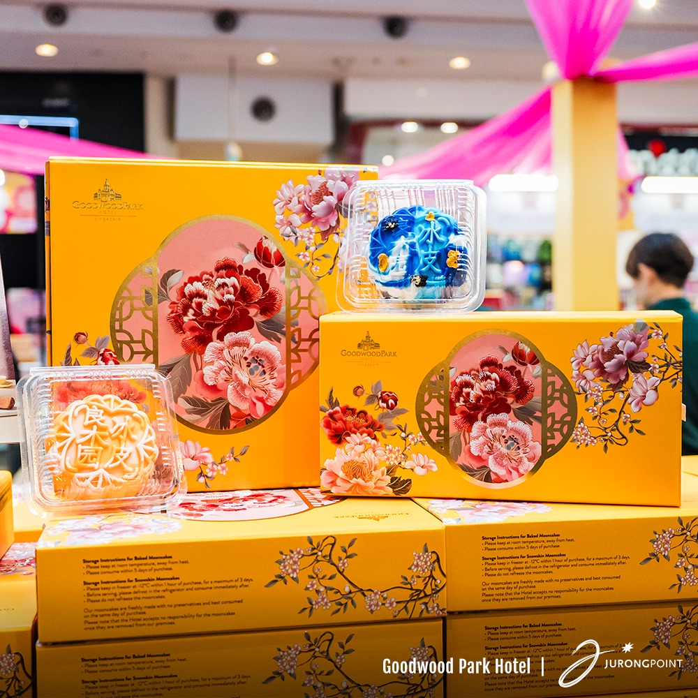 Mooncake packaging designs, showcasing festive gift sets