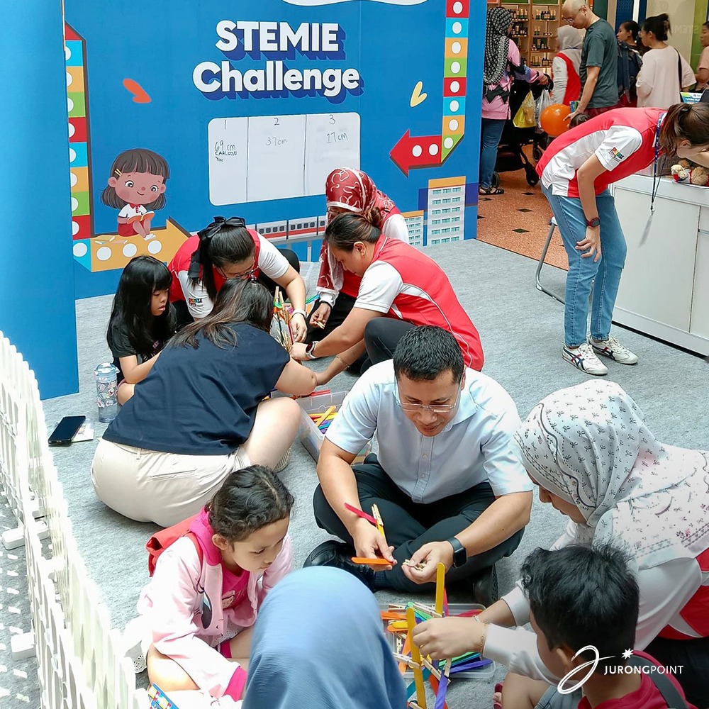 Kids participating in an interactive storytelling session