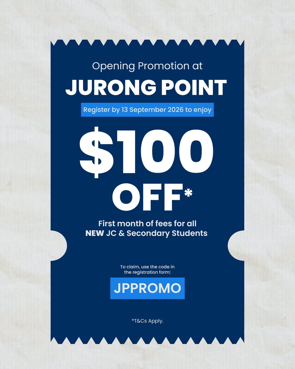 Zenith Education Studio opening promotion at Jurong Point