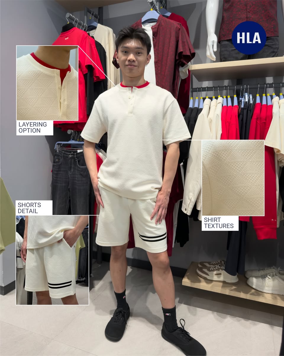 Modern and sleek men's festive attire for Chinese New Year