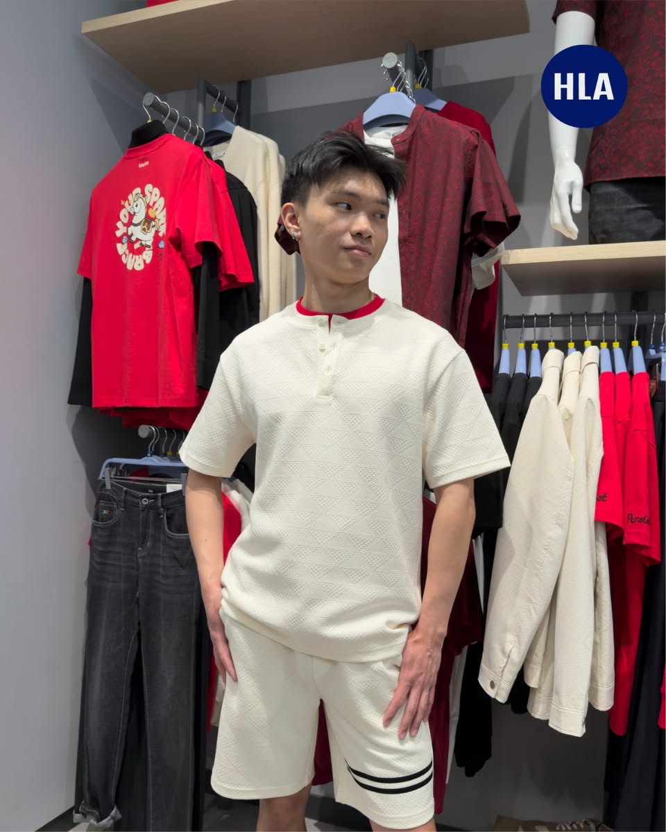 Minimalist holiday styles for men available at Jurong Point