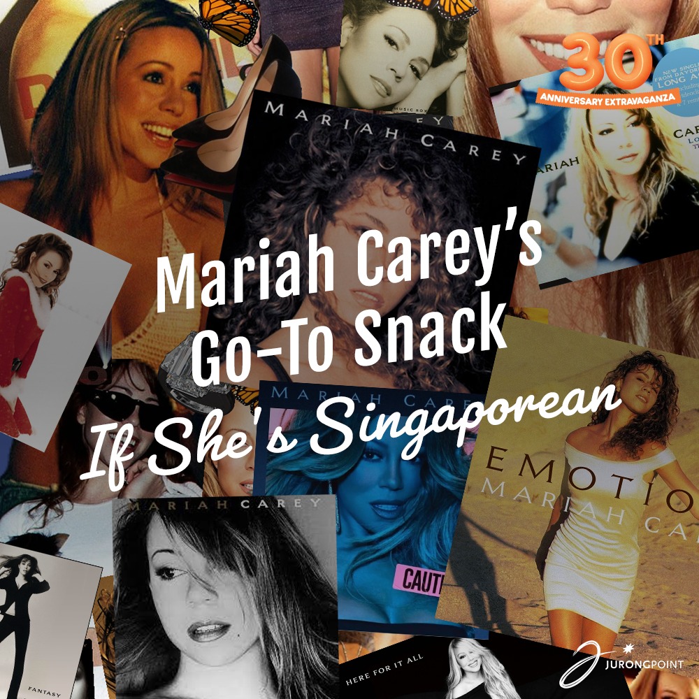 Traditional and modern Singaporean food items.