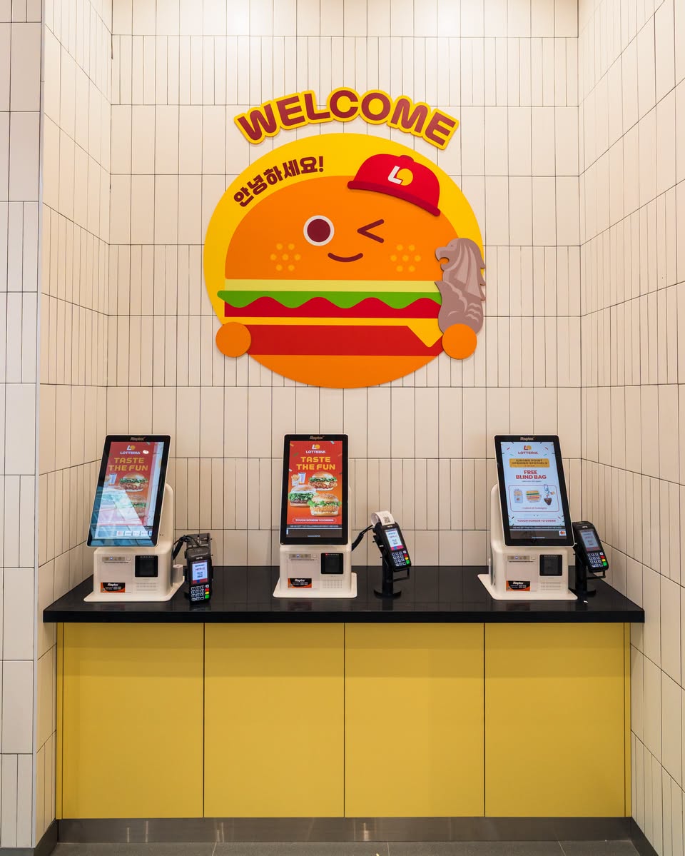 Lotteria self-ordering kiosks