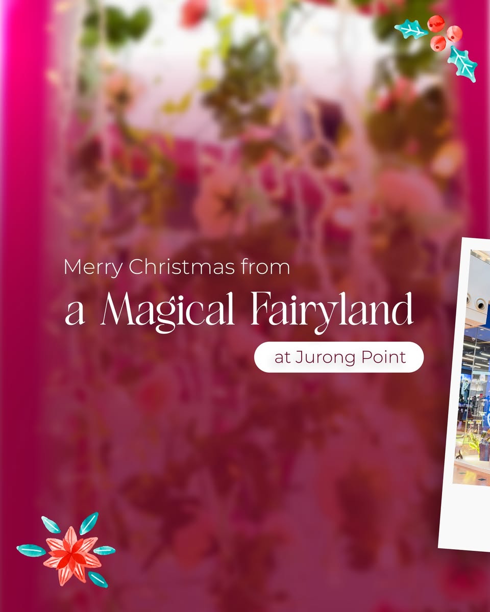 Ornate Christmas tree and shimmering ornaments at Jurong Point shopping mall