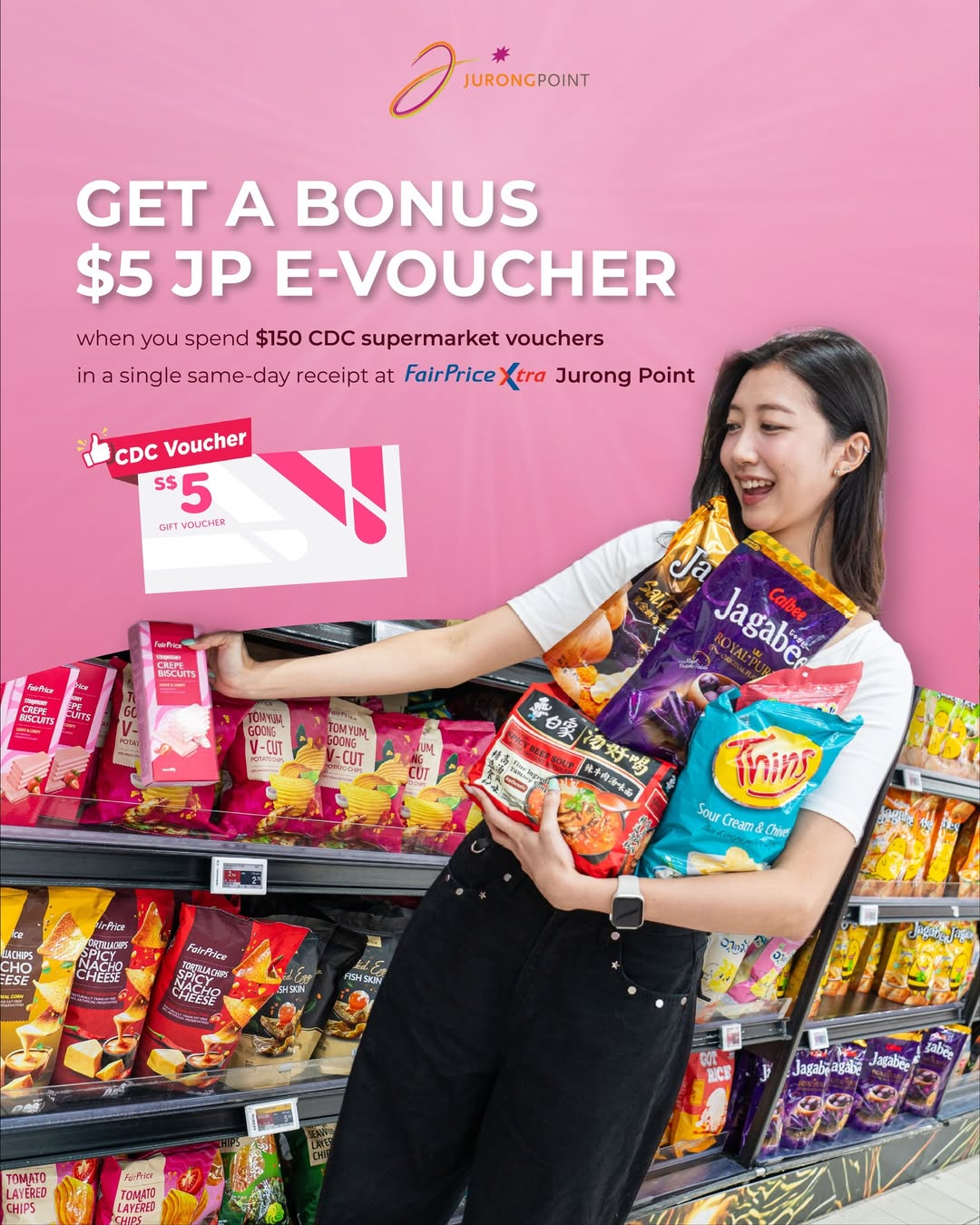 FairPrice Extra Jurong Point CDC voucher promotion