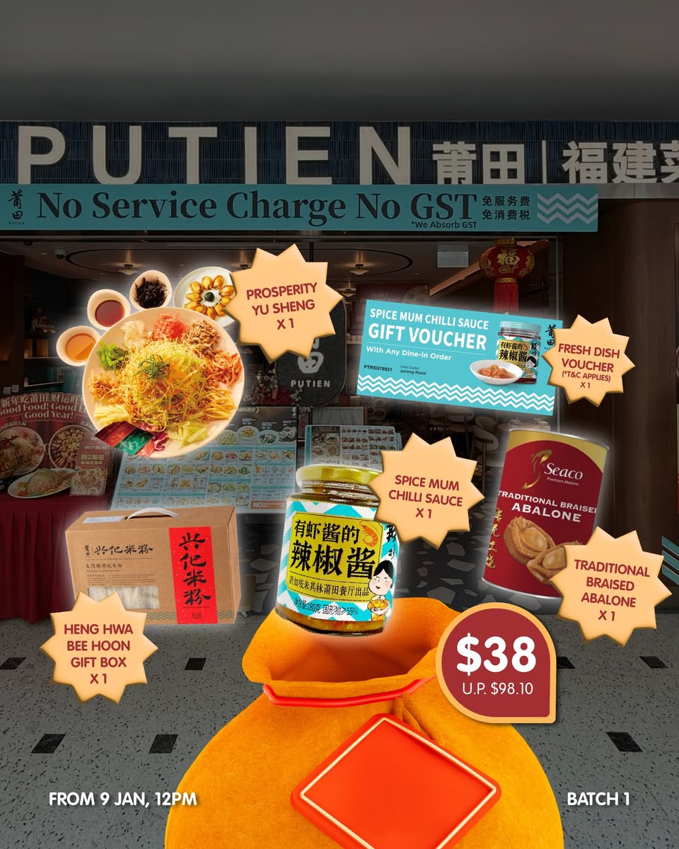 Festive Chinese New Year fortune bags at Jurong Point