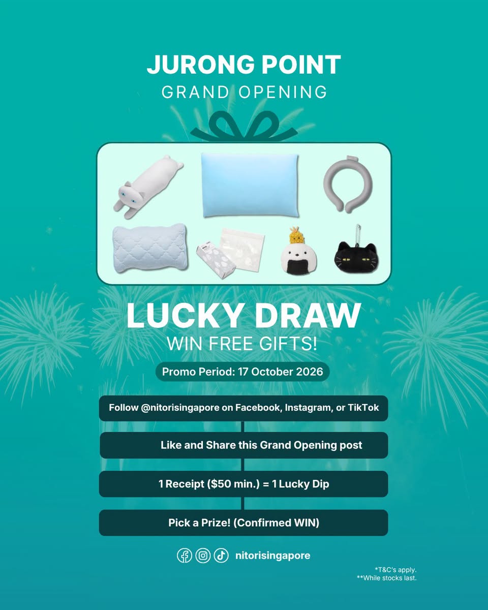 NITORI lucky draw promotion