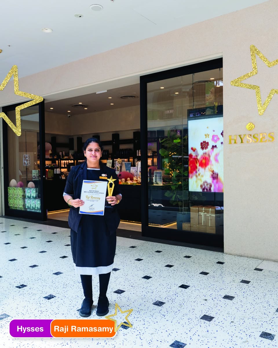 Jurong Point Service Star Award winner Hor Si Chin from Singapore Post