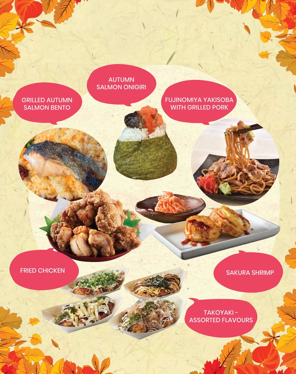 Japanese desserts and drinks at Momiji Matsuri Fair