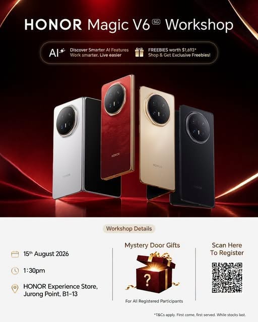 HONOR Magic V6 5G Workshop at Jurong Point