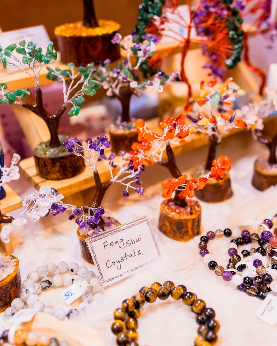 FengShui Crystals bracelets and crystal trees at Jurong Point