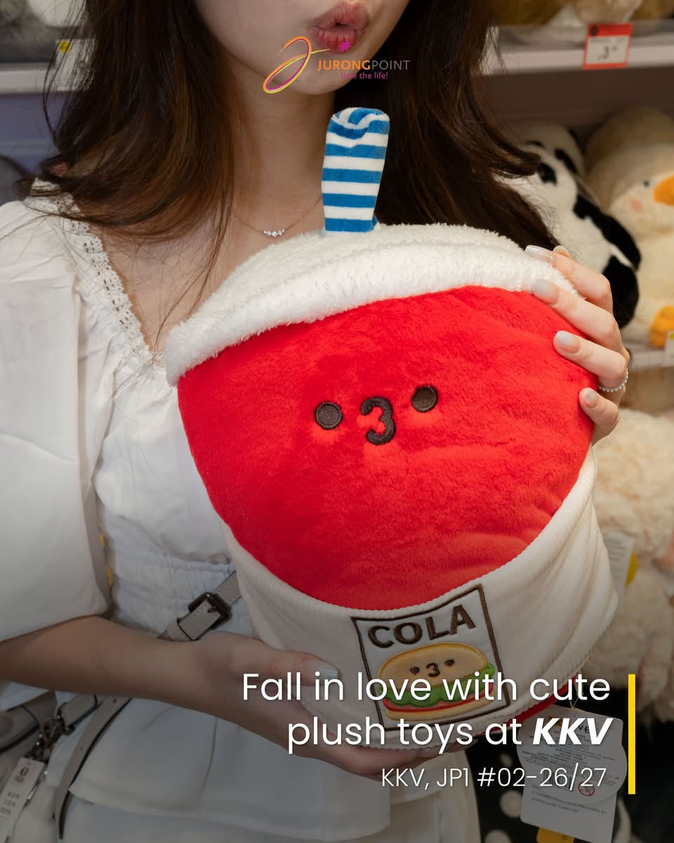 Cute plush toys at KKV Jurong Point