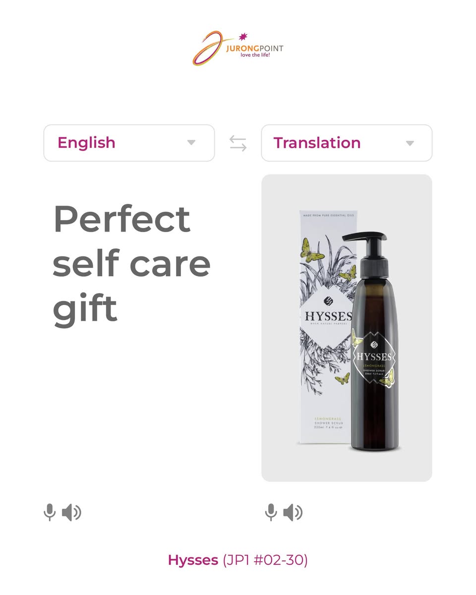 Hysse Lemon and Lavender Shower Gel at Jurong Point