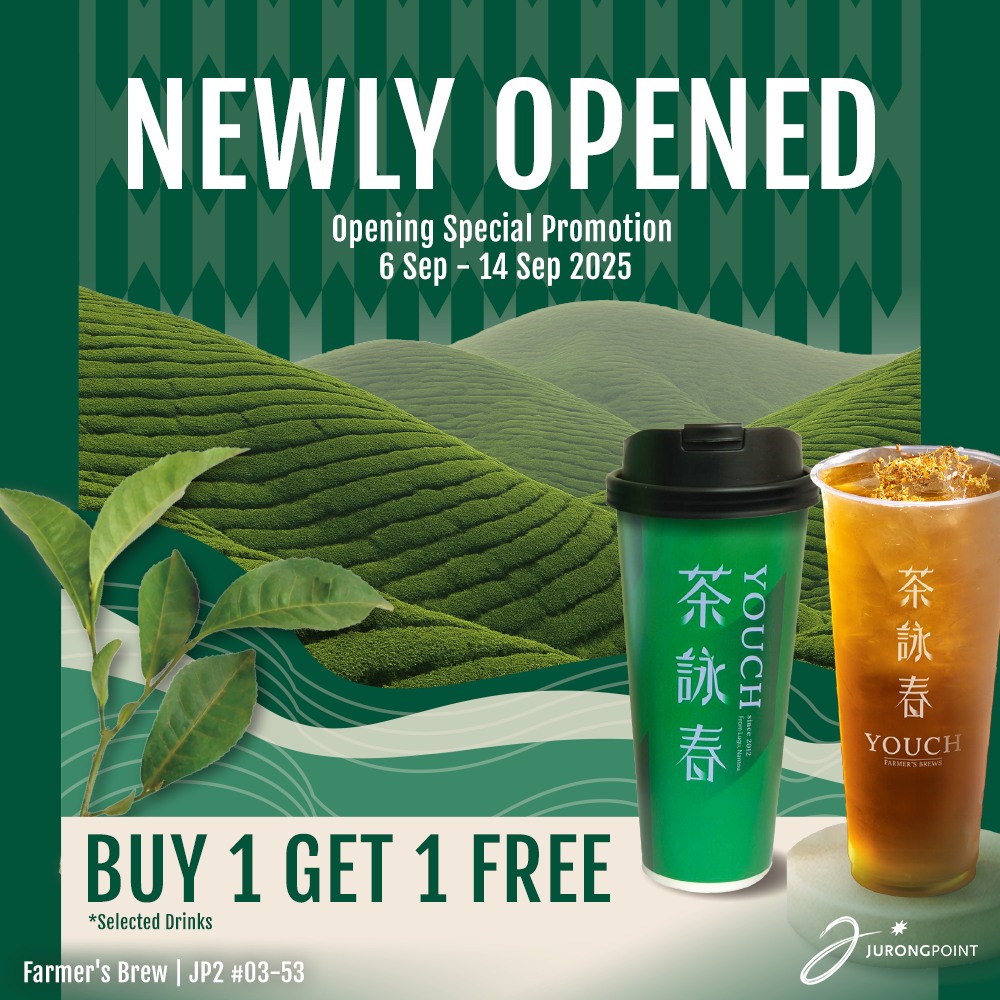 First Farmer's Brew store in Singapore, featuring its grand opening celebration at Jurong Point