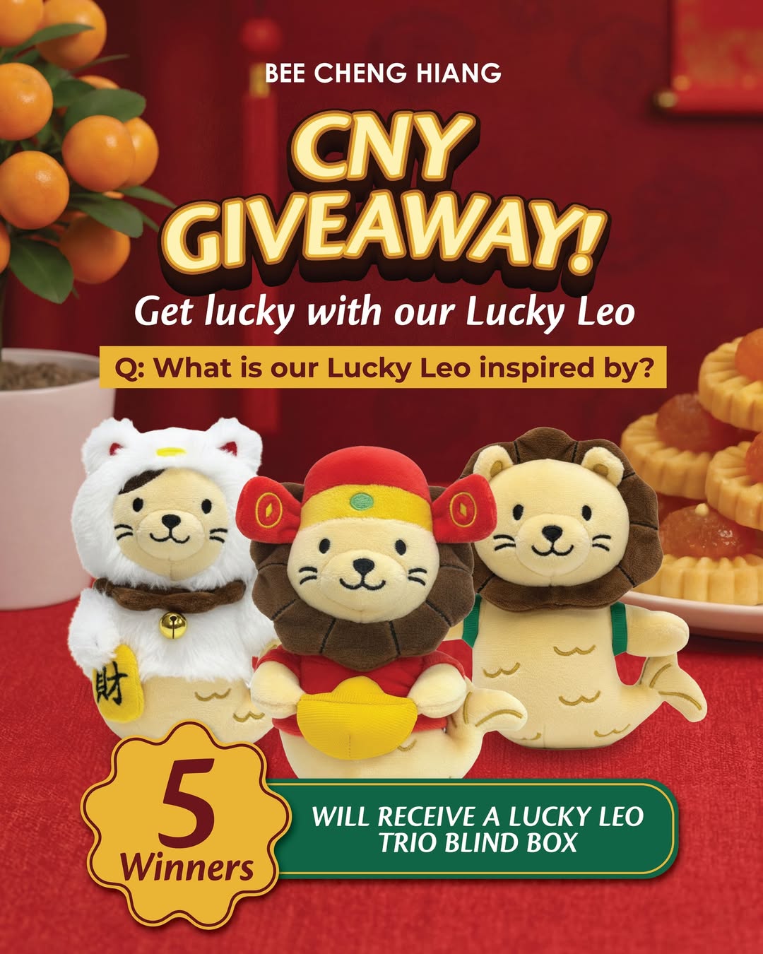 Bee Cheng Hiang Chinese New Year Lucky Leo Giveaway