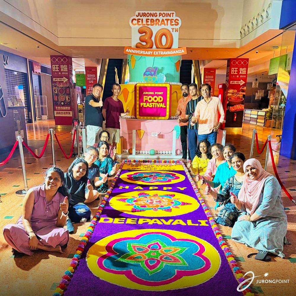 Vibrant handmade rangoli design by Pioneer Community