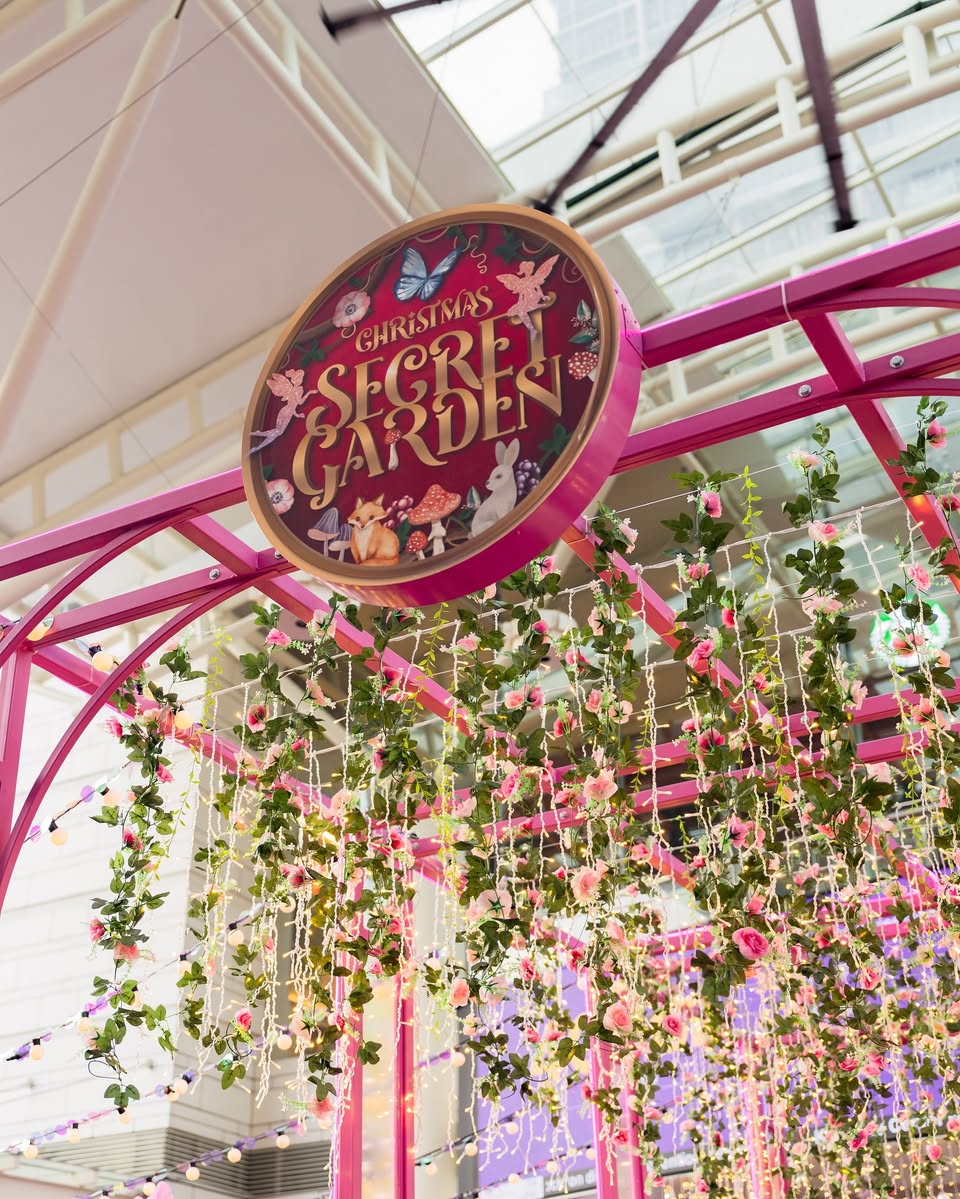 Vibrant Christmas decorations adorning Jurong Point