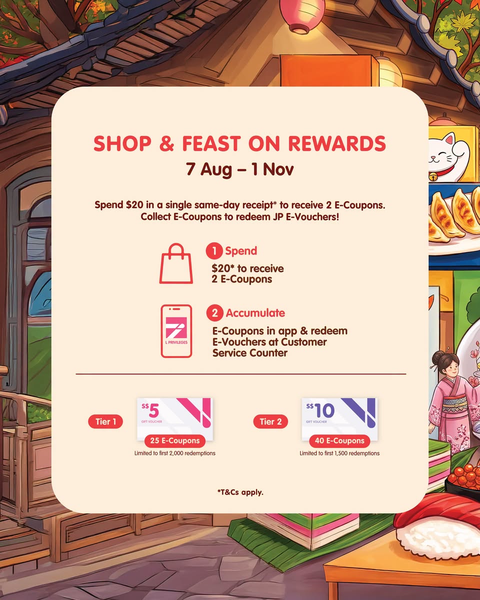 Jurong Point Food Feastival Spend and Redeem promotion