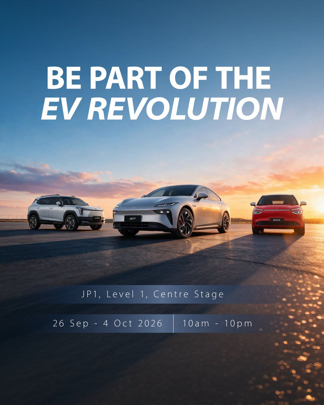 Dongfeng EV showcase at Jurong Point