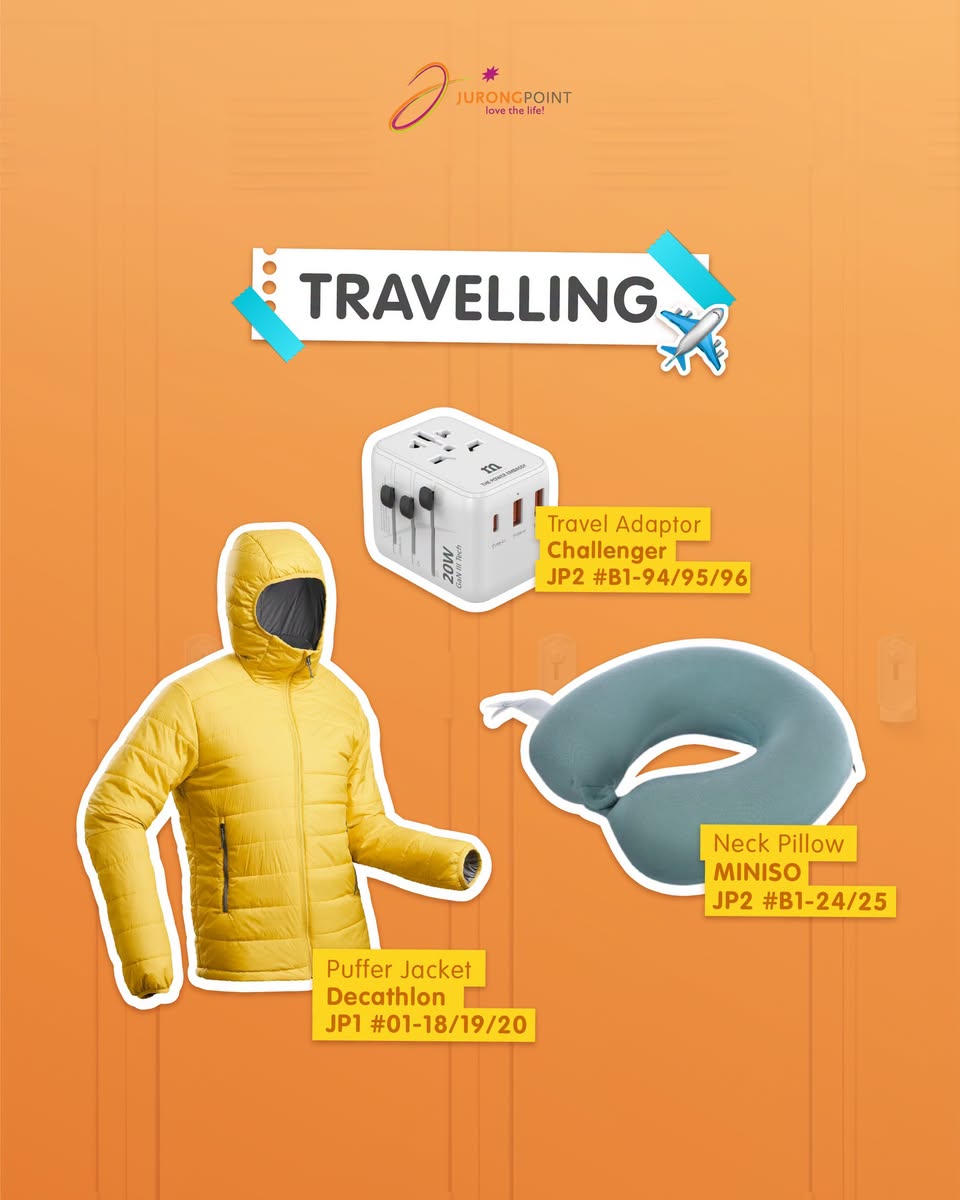 Travel essentials at Jurong Point