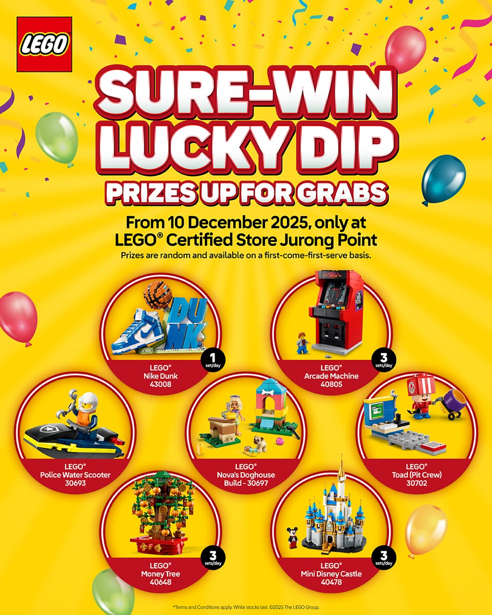 Mascot appearance at LEGO Jurong Point