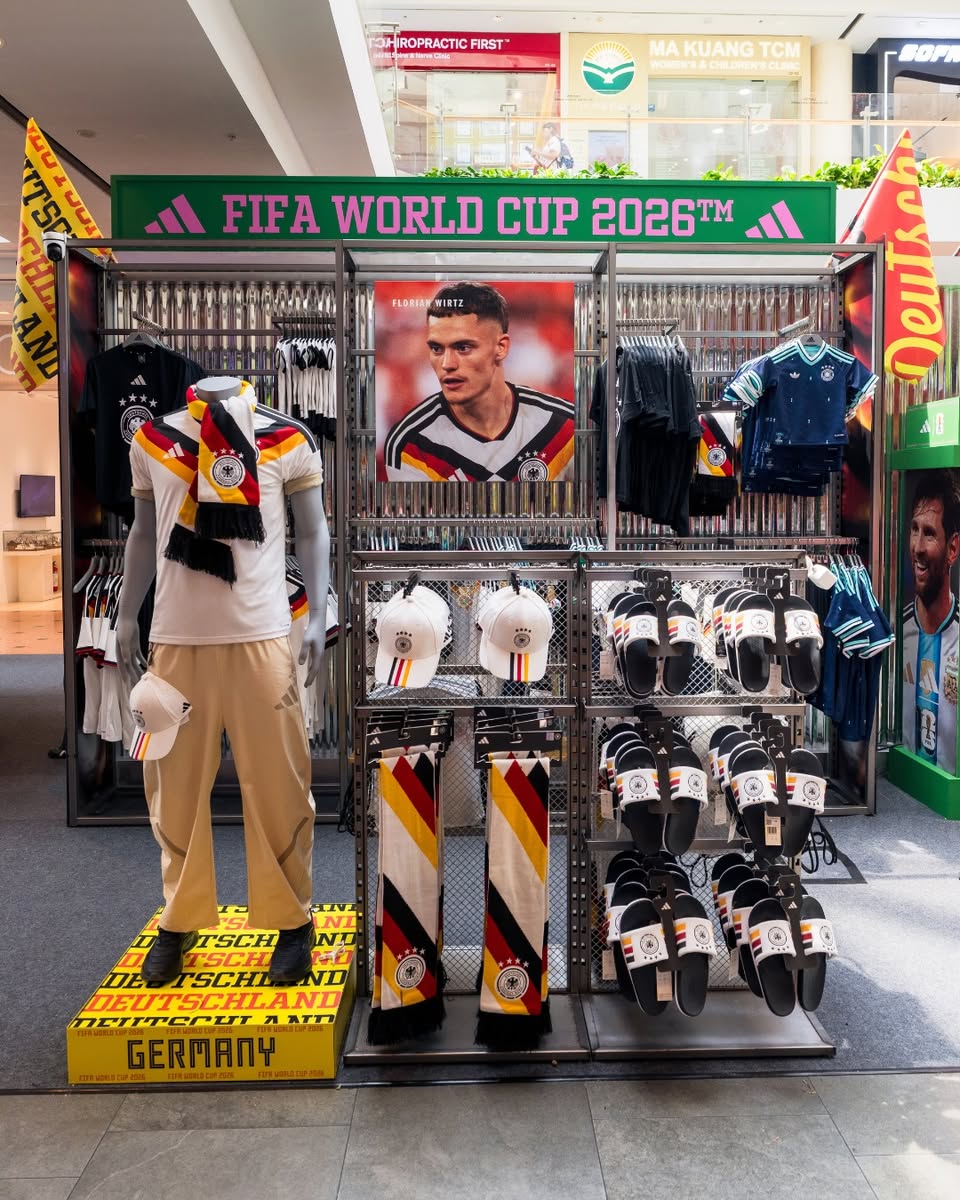 FIFA World Cup 2026 branding display