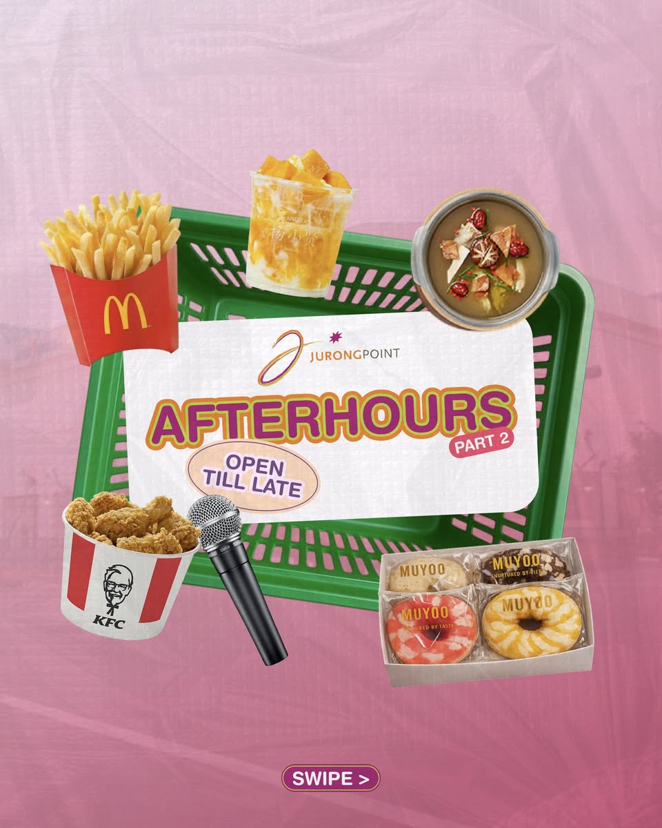 A variety of food options available for late-night diners