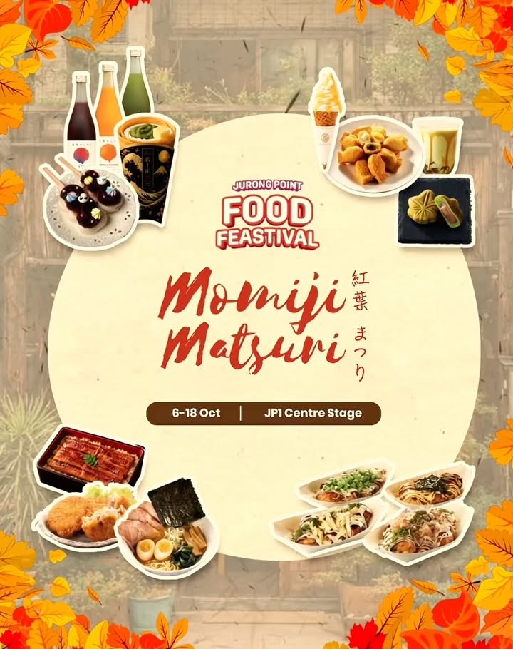 Momiji Matsuri Fair food vendors at Jurong Point