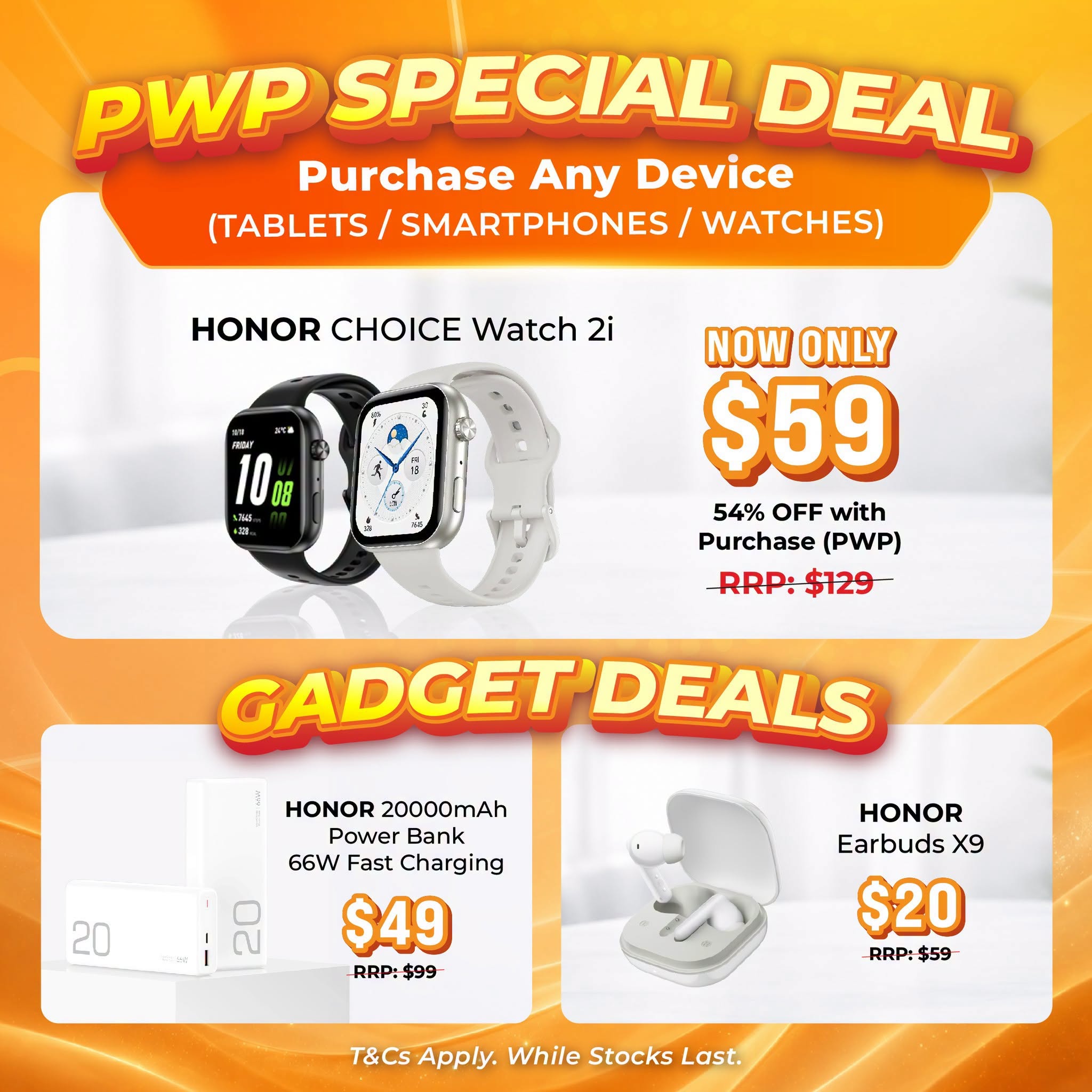 HONOR Mid-Year Sale PWP Gadget Deals